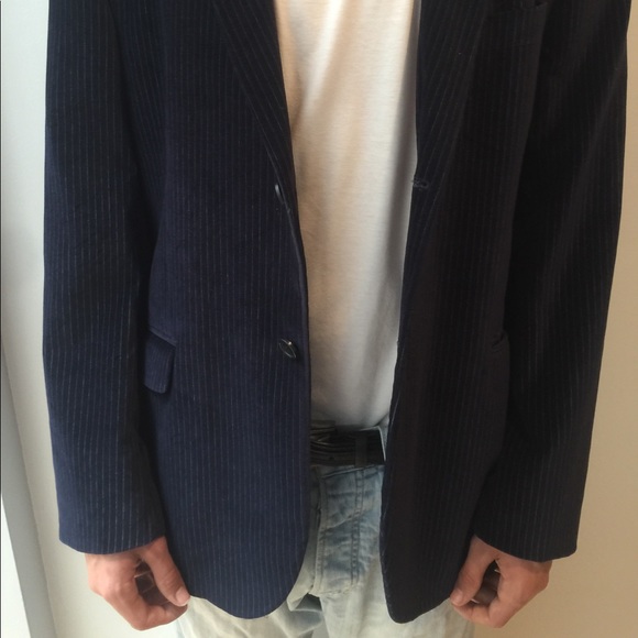 Dark Blue Casual Blazer - Picture 2 of 4